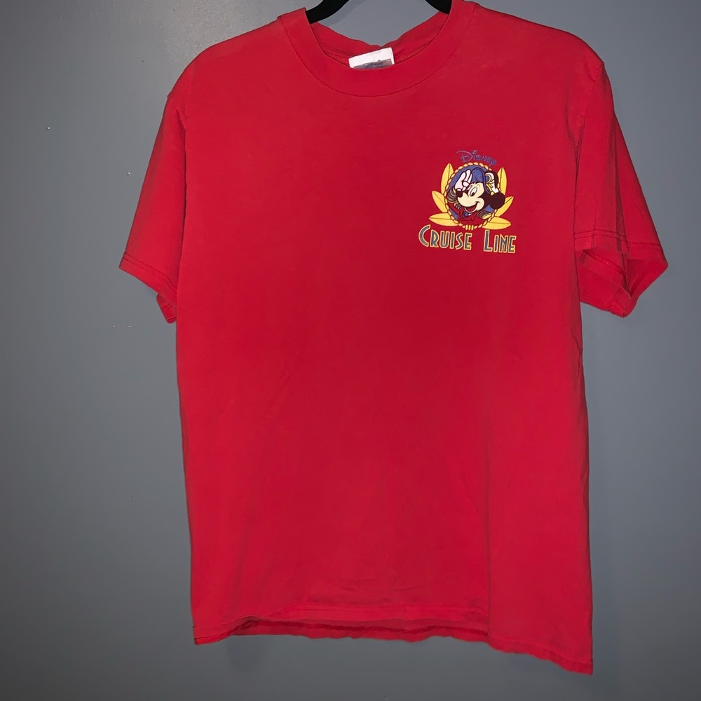 Disney cruise line red T-shirt